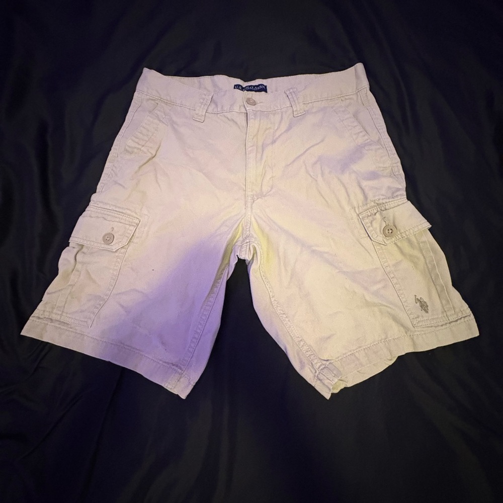 Polo Men's Cream Cargo Shorts
